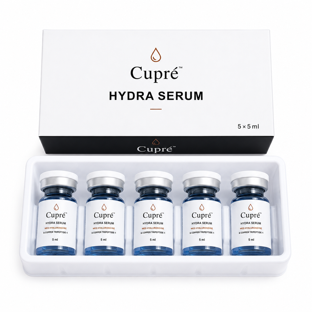 Cupré Hydra Serum – Hyaluronsyre & kobberpeptid | 5 × 5 ml