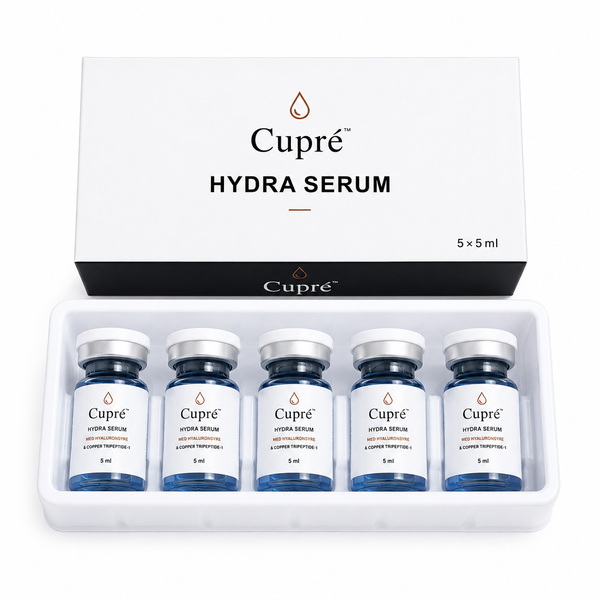 Cupré Hydra Serum – Hyaluronsyre & kobberpeptid | 5 × 5 ml
