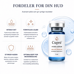 Cupré Hydra Serum – Hyaluronsyre & kobberpeptid | 5 × 5 ml