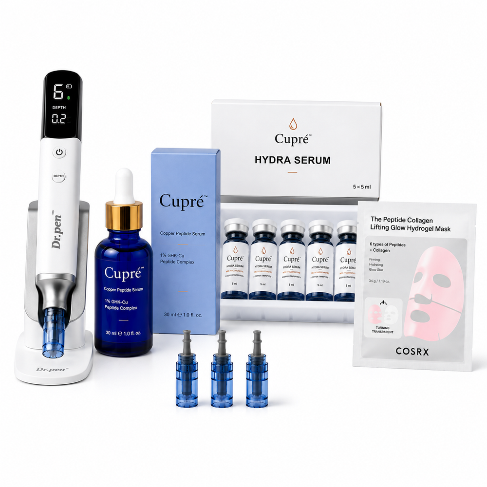 Cupré skin renewal kit Dr Pen M9 + Cupré kobberpeptid serum