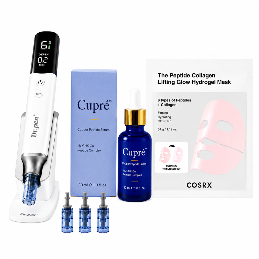 Cupré skin renewel kit  Dr Pen M9 + Cupré kobberpeptid serum